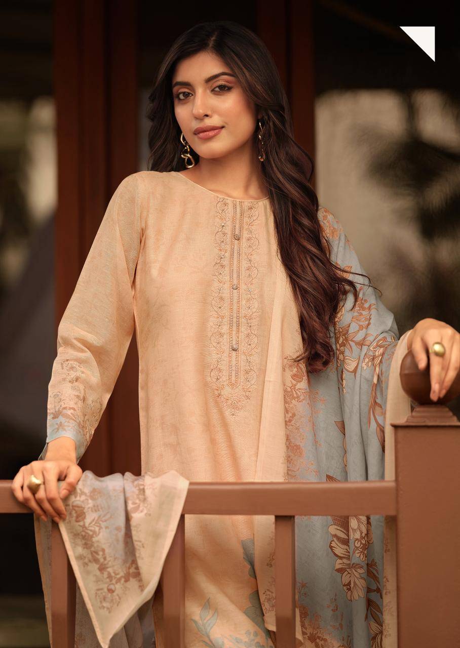 SAFIRA By SANNA Fashion 11149 TO 11154 series Beautiful Festive Suits Stylish PURE HAMP LINEN PRINTED Dresses At Wholesale Price
